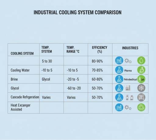 Efficiency Comparison of Cooling Systems