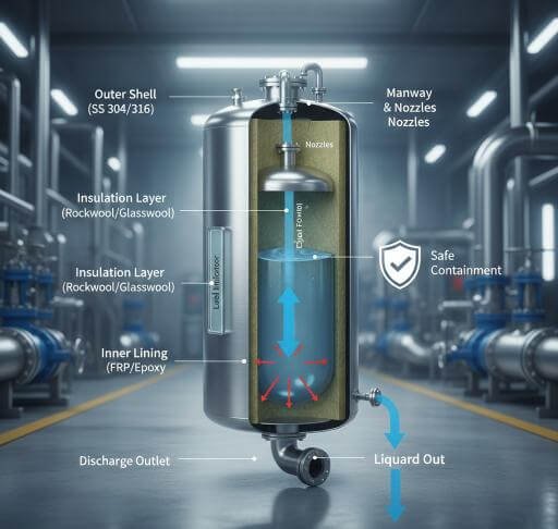 Working Principle and Design Philosophy of industrial storage tank