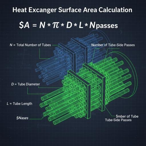 Heat Transfer Surface Area Calculation