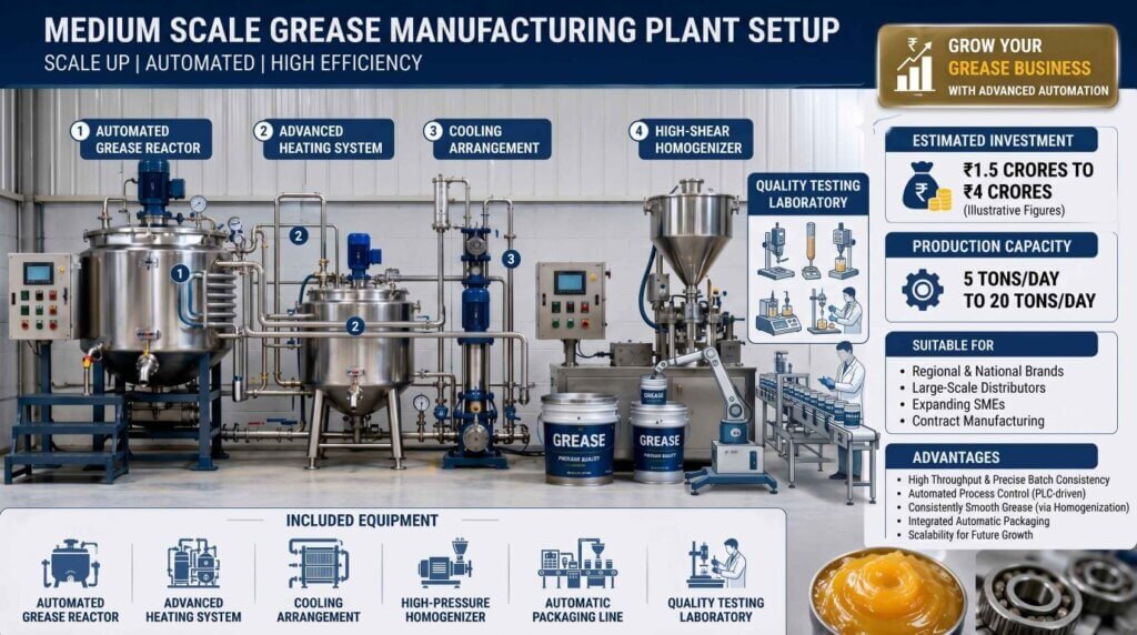 Medium Scale Grease Manufacturing Plant Cost